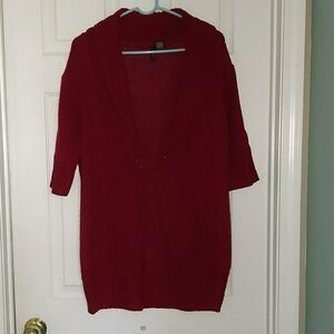 New Directions cranberry color cardigan Sz.XL